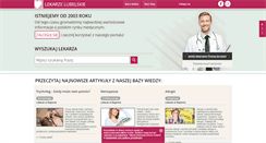 Desktop Screenshot of lekarze-lubelskie.pl